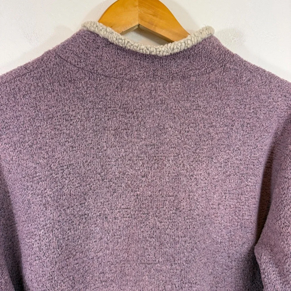 KÜHL Alfpaca Fleece Pullover Large Purple Quarter Zip Hiking Gorpcore Sherpa